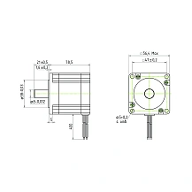 Двигатель шаговый трехфазный 3PL57H79-D8 4 571 руб. Двигатель шаговый трехфазный 3PL57H79-D8