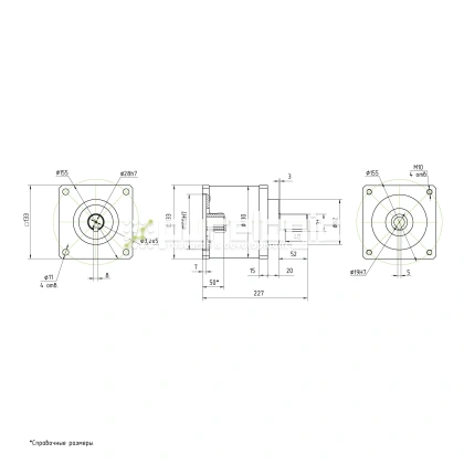 Редуктор планетарный 130PX10K-19K фото