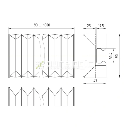 Гофрозащита DCV-H30-1000 фото