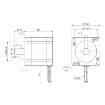Двигатель шаговый трехфазный 863S42 10 112 руб. Двигатель шаговый трехфазный 863S42
