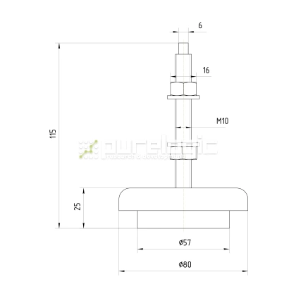 Виброопора HR98-2 фото
