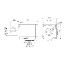 Двигатель шаговый биполярный 110CM28 31 884 руб. Двигатель шаговый биполярный 110CM28