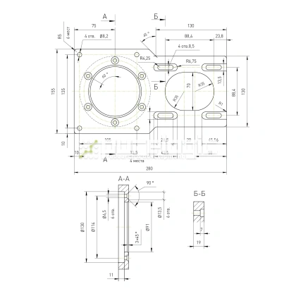 Кронштейн двигателя RY-MB110-3 7 462 Кронштейн двигателя RY-MB110-3 фото