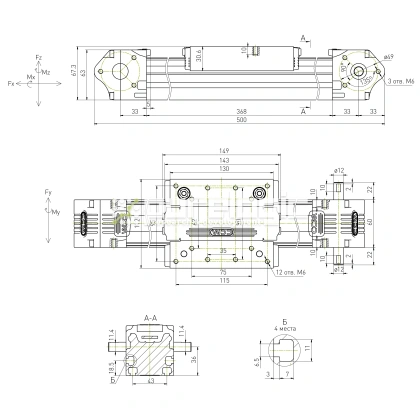 Модуль линейного перемещения CCM-W60-500-5A фото