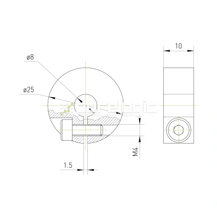 Ограничитель хода SC8-25-10 фото
