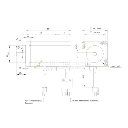 Серводвигатель PL57S0430-D8 фото