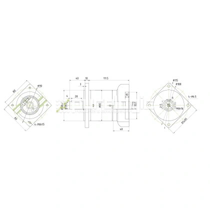 Редуктор планетарный 80PLF20K-19S-D19 фото