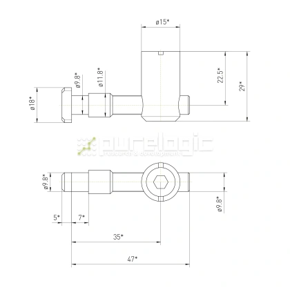 Пазовый соединитель 45MSZ фото