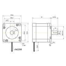 Двигатель шаговый FL110STH99-5504B 17 122 руб. Двигатель шаговый FL110STH99-5504B