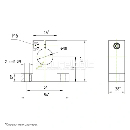 Держатель вала SH30 фото