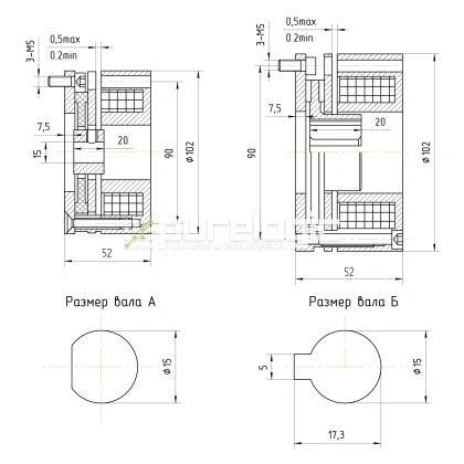 Тормоз электрический WSDZ1-8-24 12 483 Тормоз электрический WSDZ1-8-24 фото
