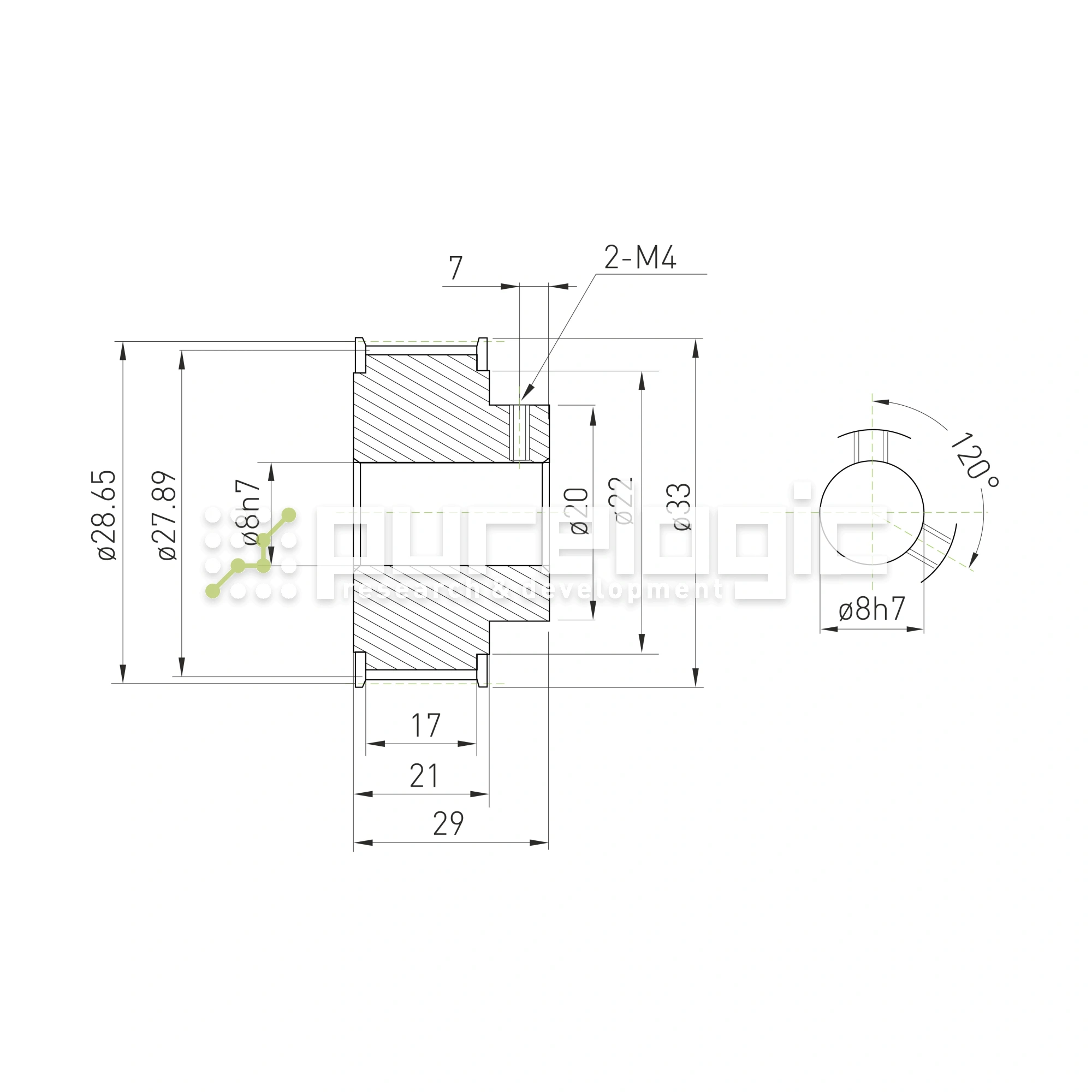 Шкив зубчатый BSY-30-3M-15-B-P8 1 660 Шкив зубчатый BSY-30-3M-15-B-P8 фото