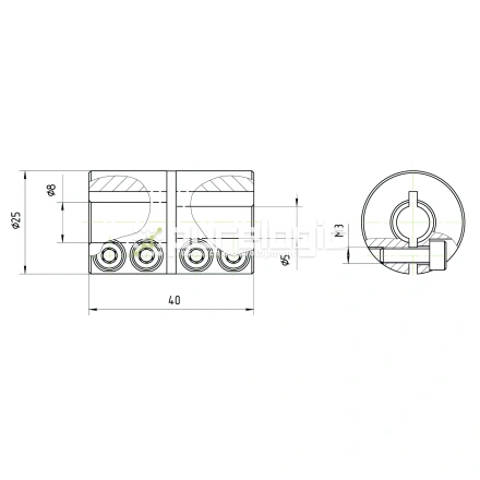 Муфта соединительная BA-25-5-8 фото