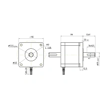 Двигатель шаговый биполярный PL110HD99-D19 18 700 руб. Двигатель шаговый биполярный PL110HD99-D19