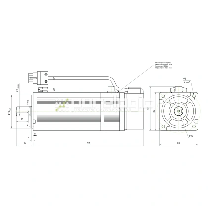 Серводвигатель 80STB-M04025 фото