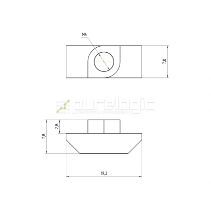 Гайка Т-образная 40TM6 фото