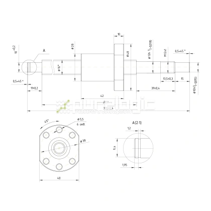 Шарико-винтовая передача PL1605-1-370-LZ фото