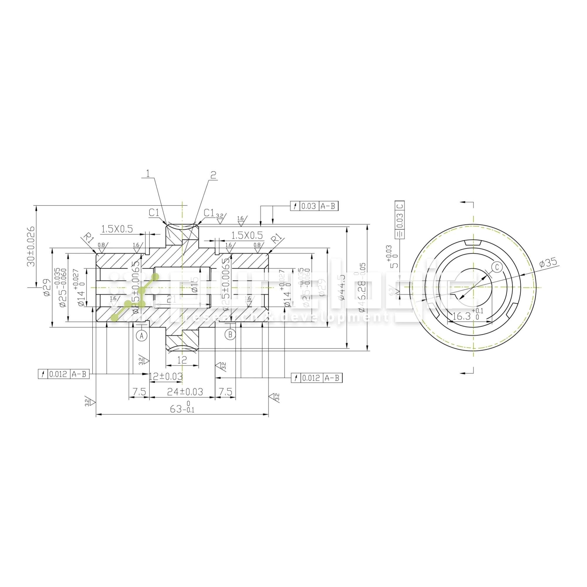 Червячное колесо W3050 3 791 Червячное колесо W3050 фото