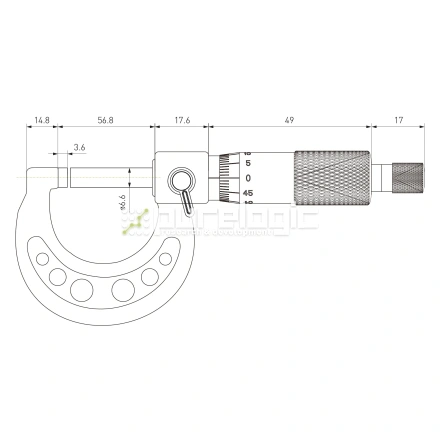 Микрометр внешний PL5201-50A фото