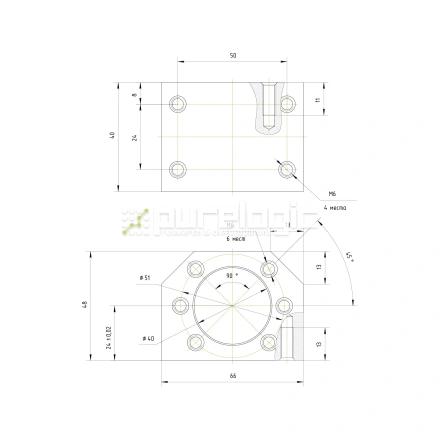 Держатель гайки ШВП DSG2505/2510 фото