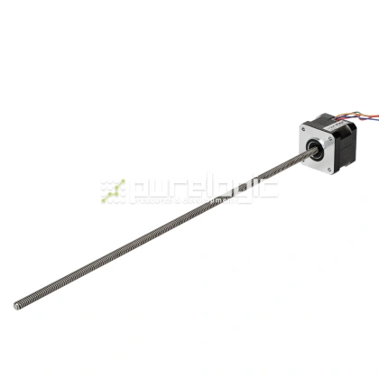 Двигатель шаговый с винтом 17HS3410-350TR6.35x1.58 фото