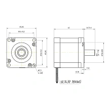 Двигатель шаговый FL86STH65-2808A 7 220 руб. Двигатель шаговый FL86STH65-2808A