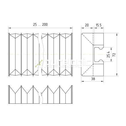 Гофрозащита DCV-H25-200  фото