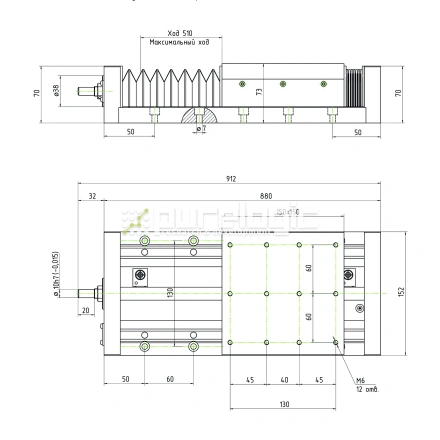 Модуль линейного перемещения PLLM-61H-10510 фото