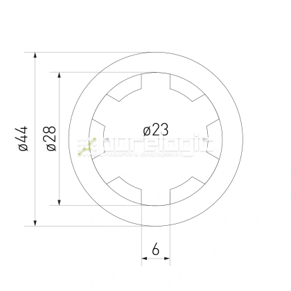 Шлицевая втулка SN-23x28 фото