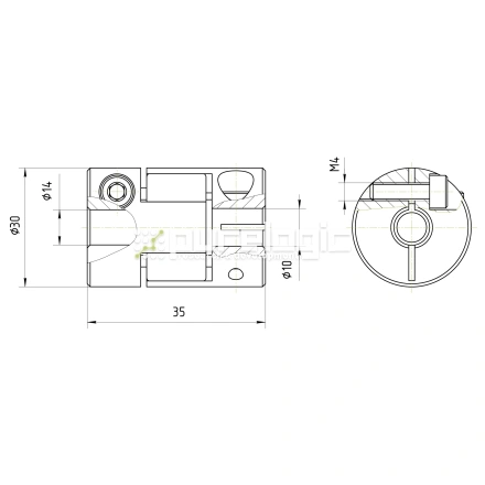 Муфта соединительная BF-3035-10-14 фото