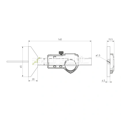 Глубиномер цифровой PL5114-50 фото