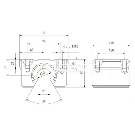 Модуль опорный удлиненный SBR50L фото