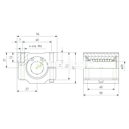 Модуль опорный регулируемый SCJ20 фото