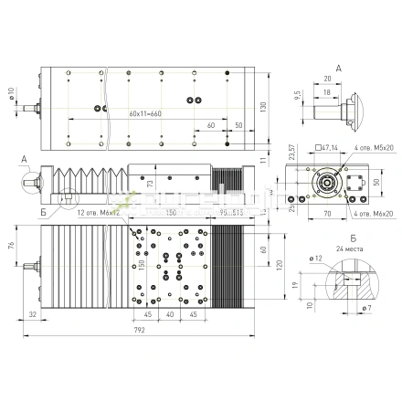 Модуль линейного перемещения PLLM-61L-10420 фото