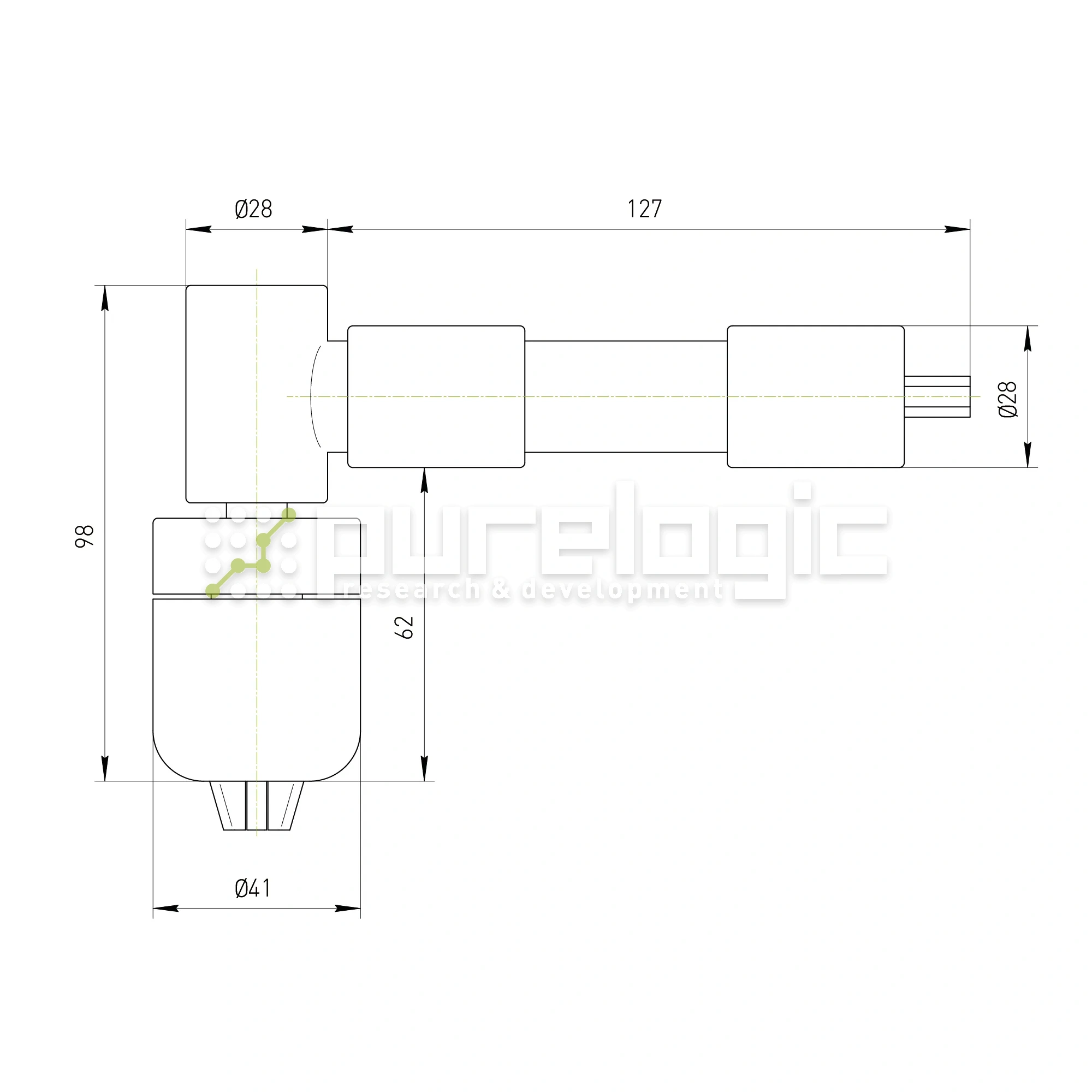 Патрон сверлильный угловой J0810-H98 2 340 Патрон сверлильный угловой J0810-H98 фото
