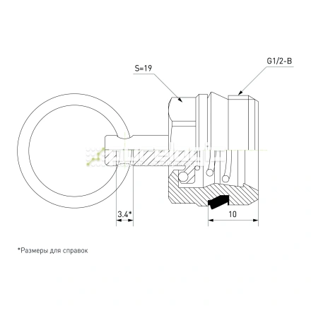 Клапан слива конденсата VDC-M22x1.5M01 фото