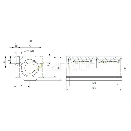Модуль опорный удлиненный SC35L-UU фото