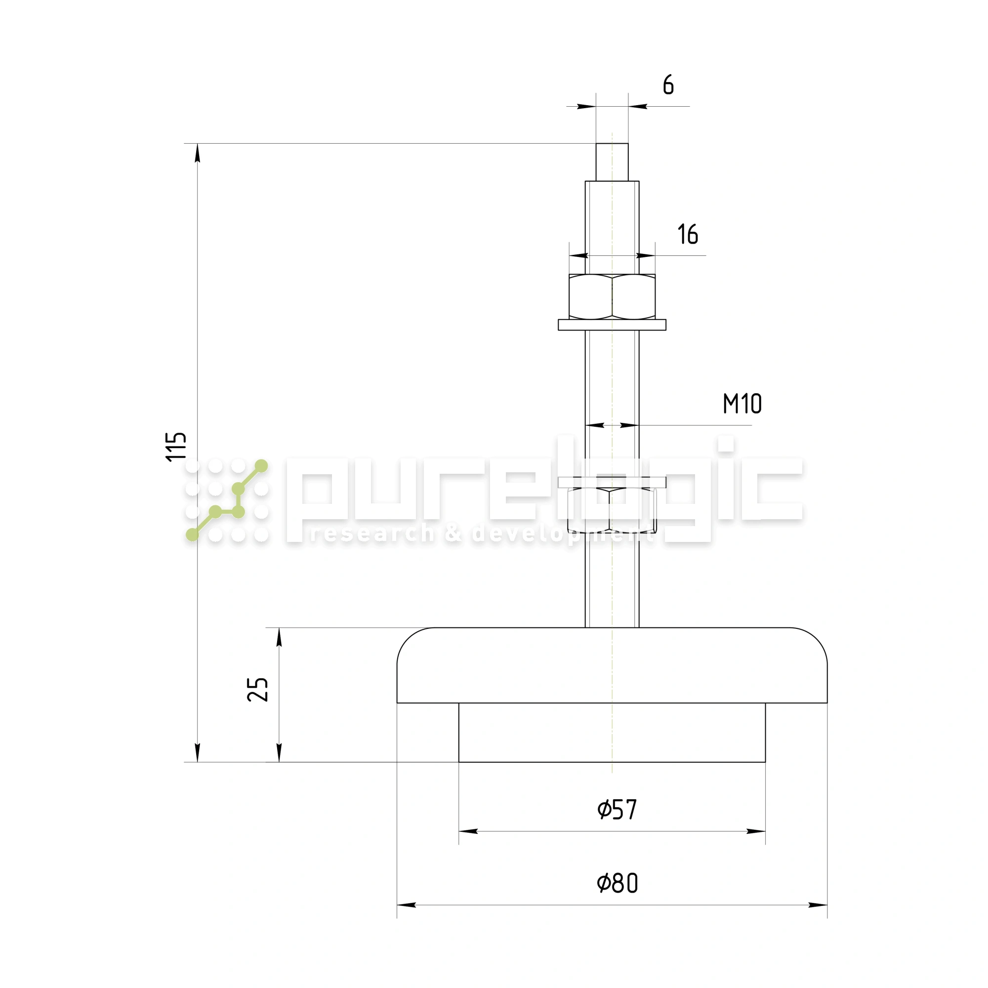 Виброопора HR98-2 1 005 Виброопора HR98-2 фото