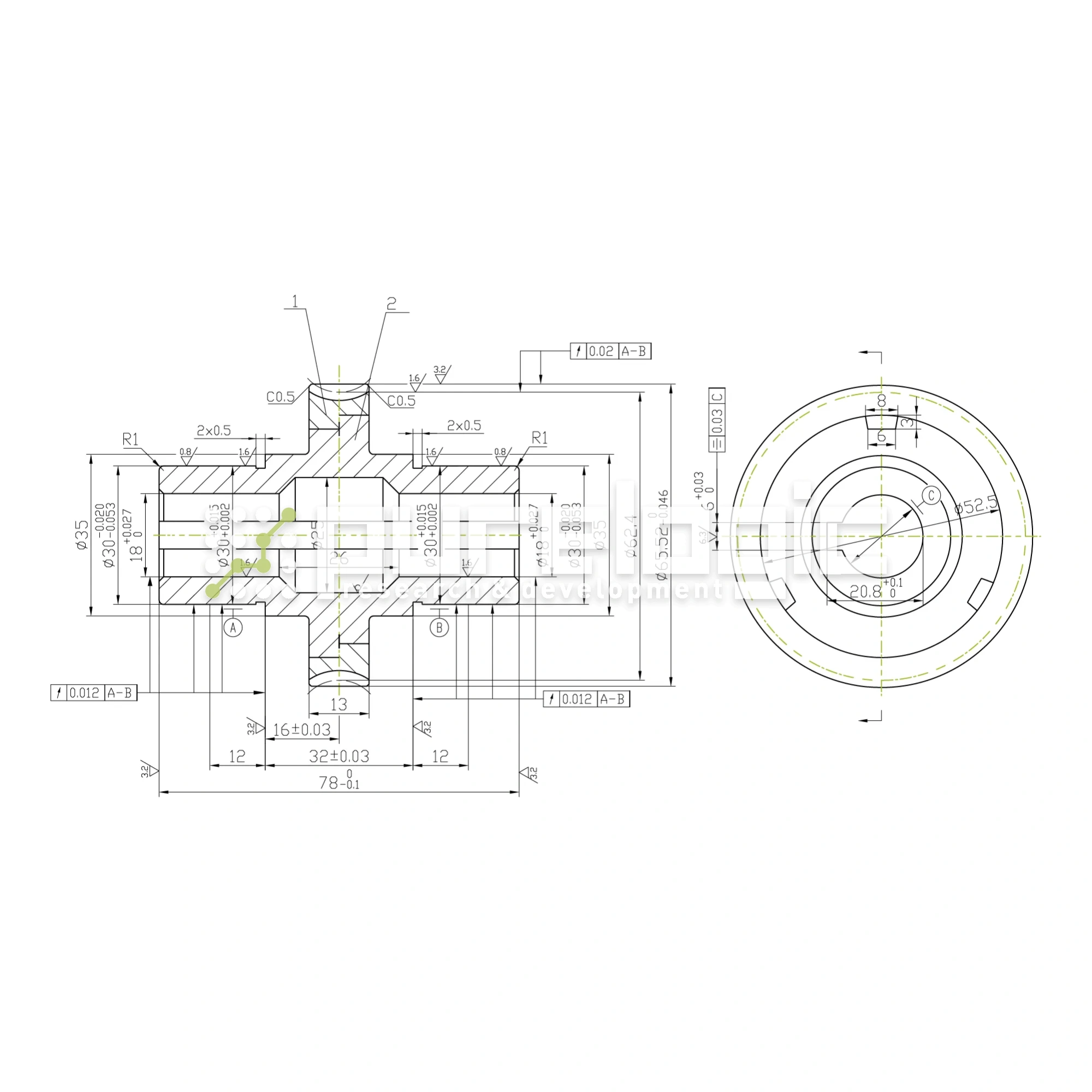 Червячное колесо W4040 4 206 Червячное колесо W4040 фото