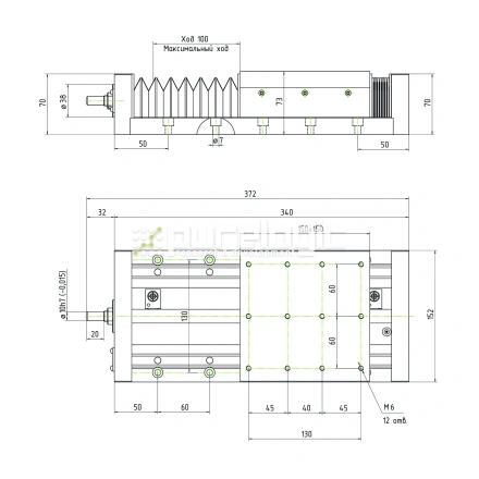 Модуль линейного перемещения PLLM-61H-10100 фото