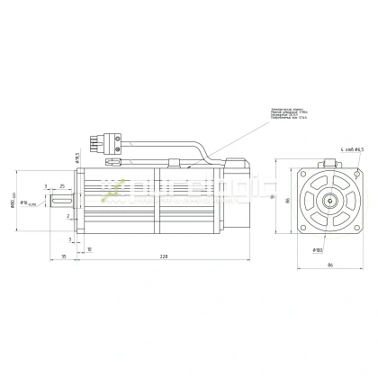 Серводвигатель 90STB-M03520 фото