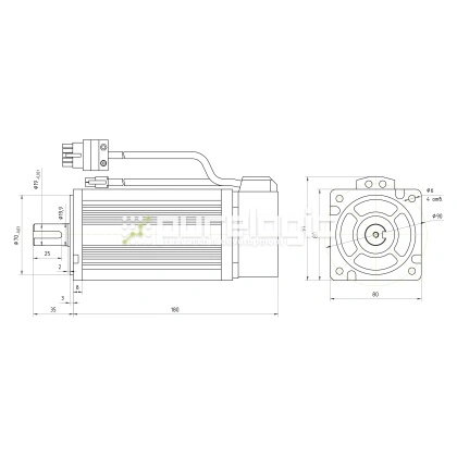 Серводвигатель 80ST-M03520 фото
