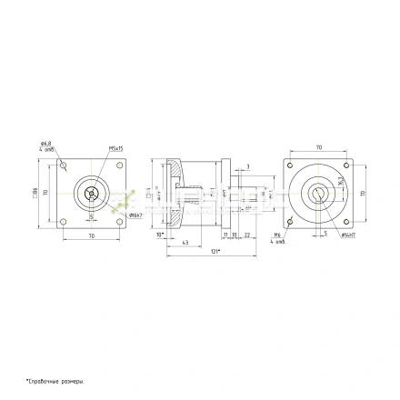 Редуктор планетарный 86PX10K-14K фото