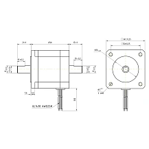 Двигатель шаговый биполярный 60CM30X-SZ 5 564 руб. Двигатель шаговый биполярный 60CM30X-SZ