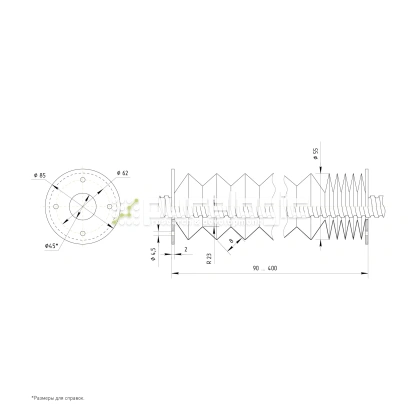 Гофрозащита DCV-B32-400 фото