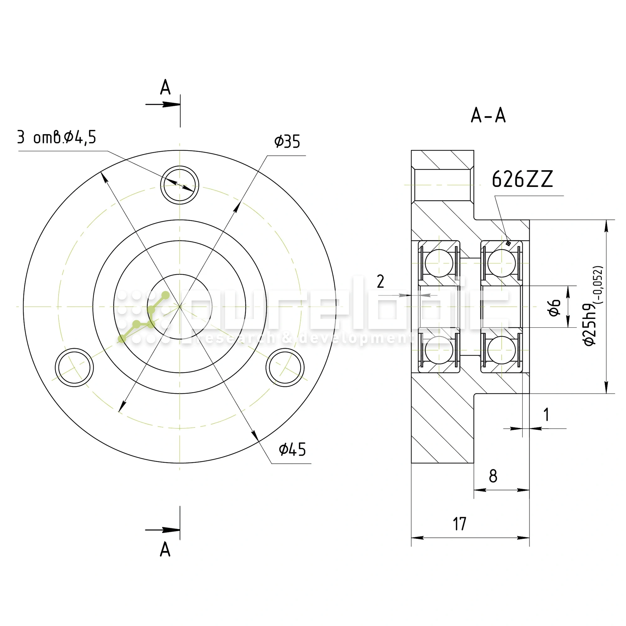 Опора винта PL-FK-6 2 200 Опора винта PL-FK-6 фото