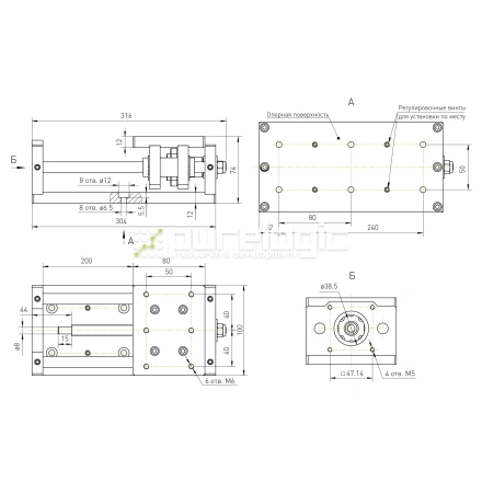 Модуль линейного перемещения PLLM-01-200 фото