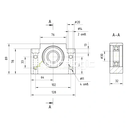 Опора ШВП Hiwin BF30-C5 фото