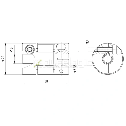 Муфта соединительная BF-20-6.35-8 фото