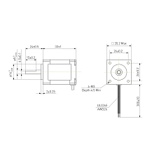Двигатель шаговый биполярный 35CM015 2 445 руб. Двигатель шаговый биполярный 35CM015